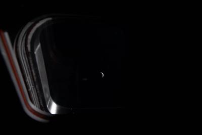 Crescent Earth through the Orion window